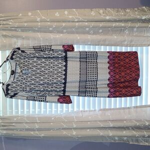 I LE New York Woman Size 14W Printed Dress.